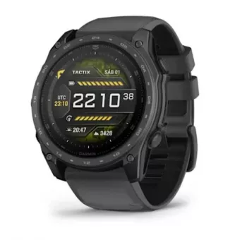 Garmin tactix 8 – 51 mm, AMOLED, Cerakote-pinnoite, Applied Ballistics Ultralight Solver, liuskekivenharmaa