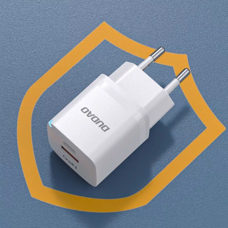 DUDAO A13Pro EU GaN 33W PPS USB-C/USB-seinälaturi - valkoinen