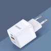 DUDAO A13Pro EU GaN 33W PPS USB-C/USB-seinälaturi - valkoinen