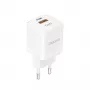 DUDAO A13Pro EU GaN 33W PPS USB-C/USB-seinälaturi - valkoinen