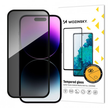 Wozinsky Privacy Glass panssarilasi näytönsuoja Anti-Spy-suodattimella iPhone 16 Pro Max -puhelimelle
