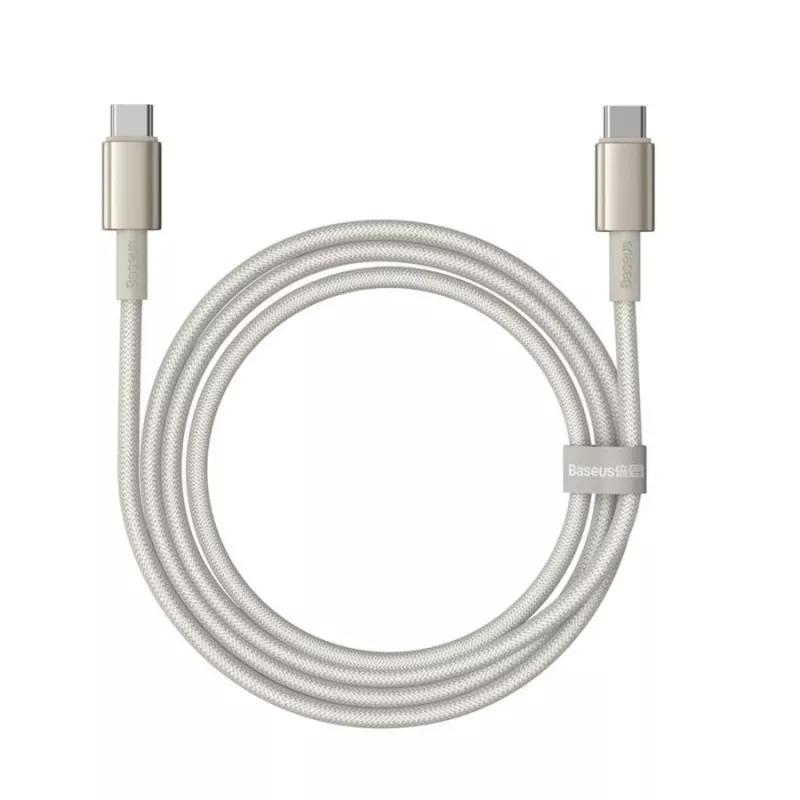Baseus Tungsten Gold USB-C - USB-C kaapeli 100W 1m kulta