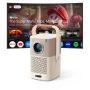 Yaber T2 Plus GTV 1080p 450 ANSI Google TV JBL Dolby Audio kannettava projektori akulla - beige