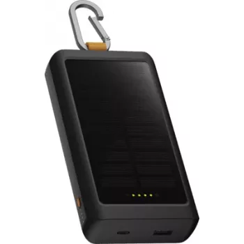 Xtorm Go2 Solar varavirtalähde 20W 10 000mAh taskulampulla - musta