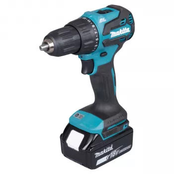 Makita DHP490TJX9 18V harjaton yhdistelmäiskuporakone 2x 5,0Ah akulla, laturilla & MAKPAC-laukulla