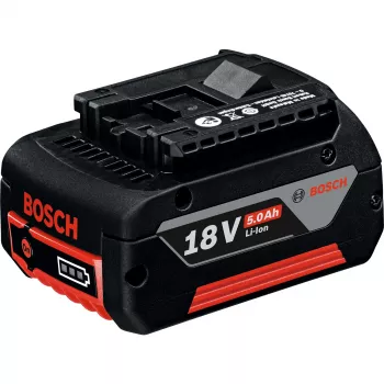 Bosch Professional 18V 5,0 Ah Li-Ion akku, Slide-In (musta/punainen)