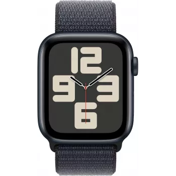 Apple Watch SE 2 GPS + Cellular 44mm, Keskiyö, Sport Loop (MRHC3ET/A)
