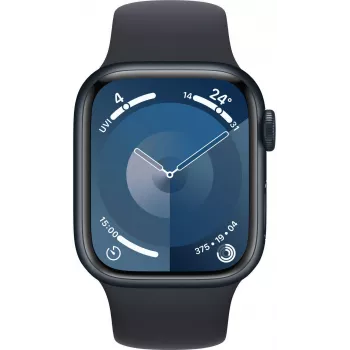 Apple Watch 9 GPS + Cellular 41mm, Keskiyö, Sport Band M/L (MRHT3ET/A)