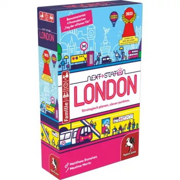 PEGASUS Next Station London – Flip-and-Write-lautapeli, 1–4 pelaajaa, 8-vuotiaille ja vanhemmille