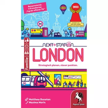 PEGASUS Next Station London – Flip-and-Write-lautapeli, 1–4 pelaajaa, 8-vuotiaille ja vanhemmille