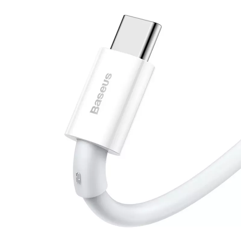 Baseus Superior Series USB-A - USB-C -kaapeli, 66W pikalataus, 2m, valkoinen
