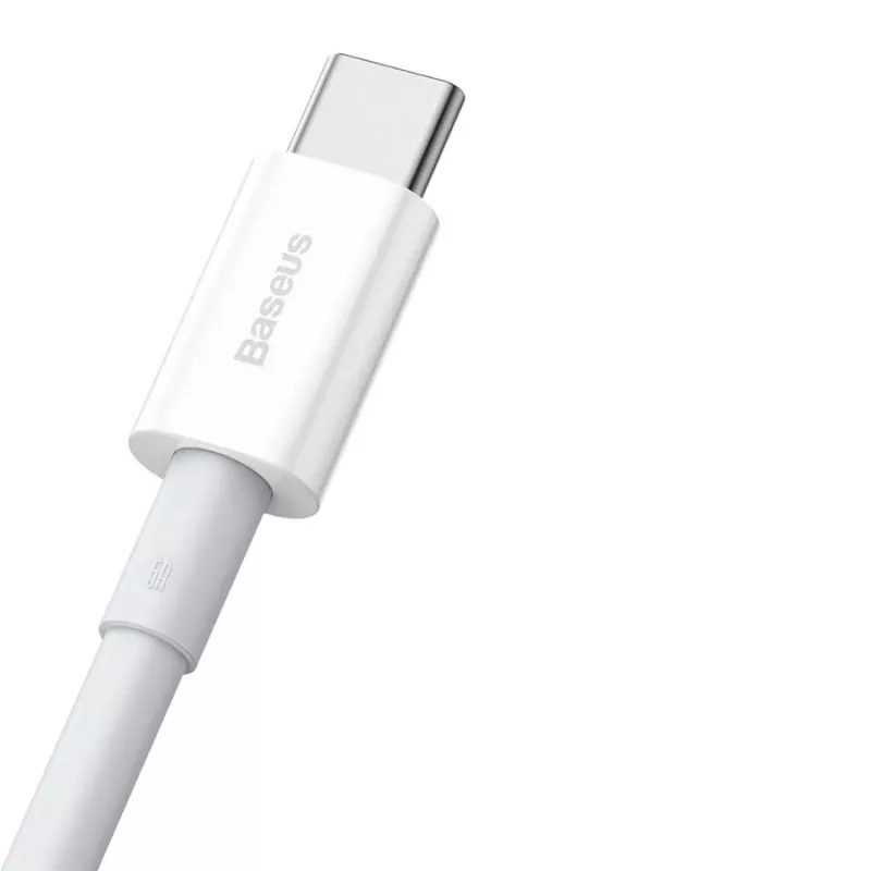 Baseus Superior Series USB-A - USB-C -kaapeli, 66W pikalataus, 2m, valkoinen