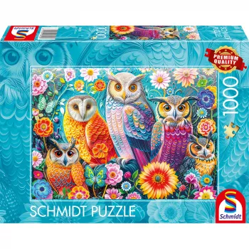 Schmidt Spiele Pöllöt ja kukat 1000 palan palapeli