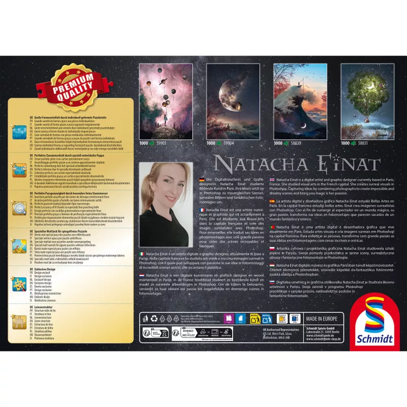 Schmidt Spiele Natacha Einat: Hinter dem Horizont 1000 palan palapeli