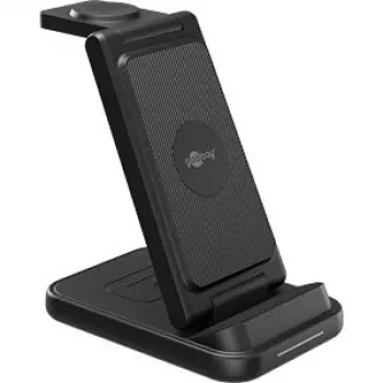 GOOBAY langaton 3-in-1-laturi, 15 W (musta)