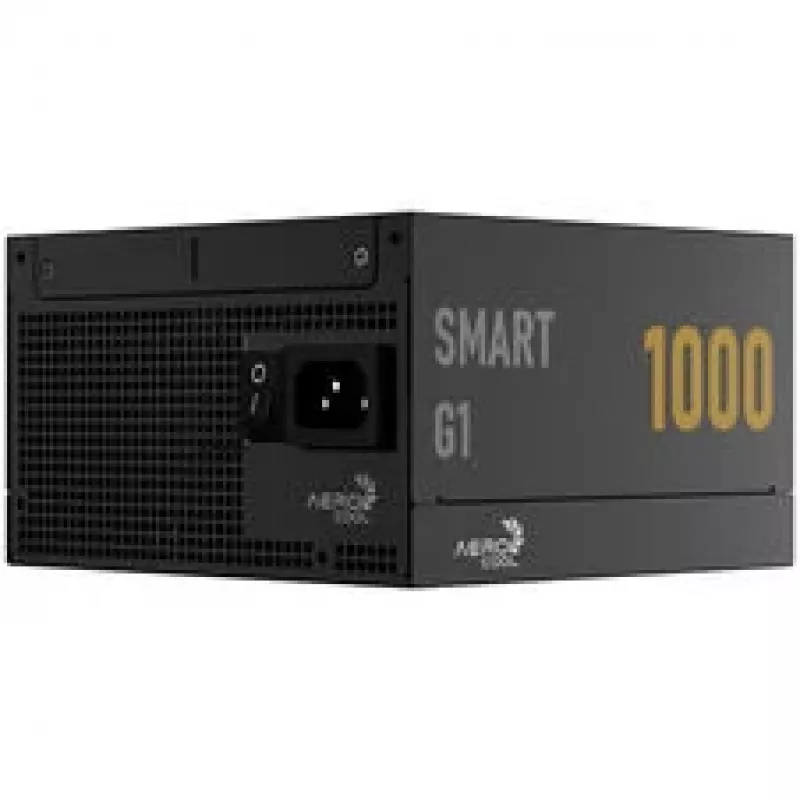 Aerocool Smart G1 80 PLUS Gold virtalähde, PCIe 5.1, ATX 3.1 - 1000 Watt, musta