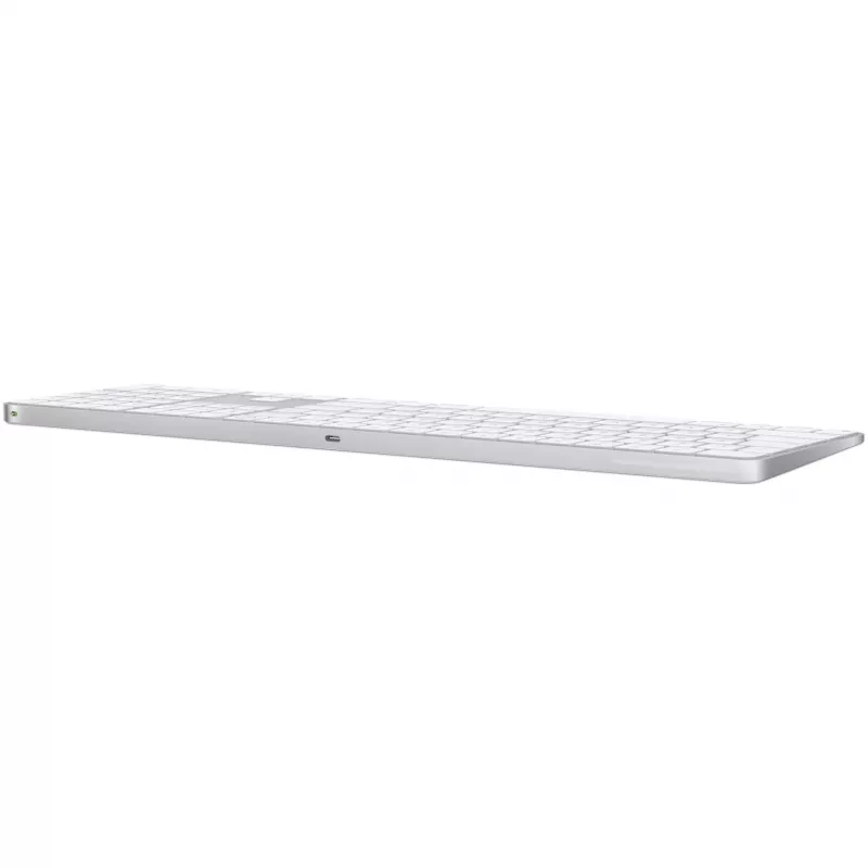 Apple Magic Keyboard Touch ID:llä ja numeronäppäimistöllä, venäläinen asettelu, valkoiset näppäimet (MXK73RS/A)