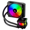 Rampage INFINITE V120 ARGB 120 mm neste-CPU-jäähdytin lämpötilanäytöllä, musta