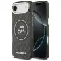 KARL LAGERFELD IML Glitter Karl & Choupette Heads Logo MagSafe-kotelo iPhone Air:lle, musta