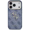 Guess 4G Classic Logo kotelo Apple iPhone 18 Pro / 17 Pro, sininen kultaisilla yksityiskohdilla