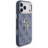 Guess 4G Big Classic Logo -kotelo iPhone 18 Pro Max / 17 Pro Max, sininen & kultainen
