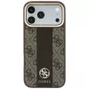 Guess 4G Stripe Round and Classic Logos MagSafe-kotelo iPhone 18 Pro / 17 Pro - ruskea