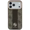 Guess 4G Stripe Round & Classic Logos MagSafe -kotelo iPhone 18 Pro Max / 17 Pro Max - ruskea