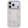 Guess 4G Stripe Round & Classic Logos MagSafe -kotelo iPhone 18 Pro / 17 Pro - pinkki