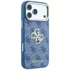 GUESS 4G & Big Strass Logo -kovakotelo iPhone 18 Pro / 17 Pro - sininen