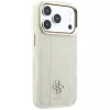 Guess Stripe Peony 4G Logo MagSafe -kotelo iPhone 18 Pro Max / 17 Pro Max - beige