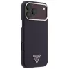 Guess Kevlar Triangle Logo MagSafe -kotelo iPhone 17 Pro / 18 Pro - burgundinpunainen