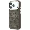 Guess 4G & Big Resin Logo -kotelo iPhone 17 Pro Max / 18 Pro Max - ruskea