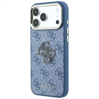 Guess 4G & Big Resin Logo -kotelo iPhone 17 Pro / 18 Pro - vaaleansininen