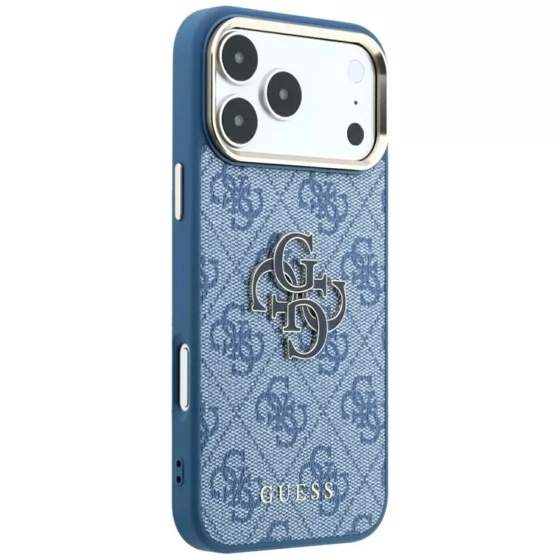 Guess 4G & Big Resin Logo -kotelo iPhone 17 Pro / 18 Pro - vaaleansininen