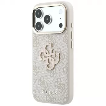 Guess 4G & Big Resin Logo -kotelo iPhone 17 Pro Max / 18 Pro Max - pinkki