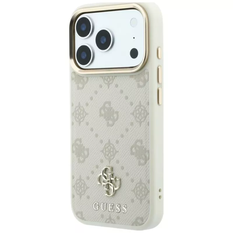 Guess Peony 4G Small Logo MagSafe -kotelo Apple iPhone 17 Pro Max / 16 Pro Max – beige