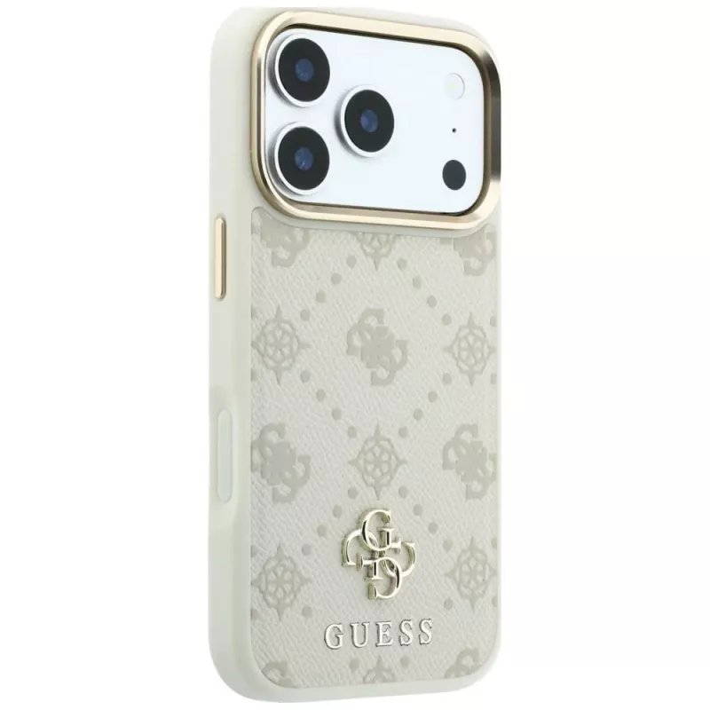 Guess Peony 4G Small Logo MagSafe -kotelo Apple iPhone 17 Pro Max / 16 Pro Max – beige