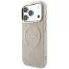 Guess Saffiano Peony & Ring MagSafe -kotelo iPhone 18 Pro / 17 Pro - pinkki