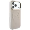 Guess Saffiano Peony & Ring MagSafe -kotelo iPhone 18 Pro / 17 Pro - pinkki