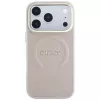 GUESS Saffiano Peony & Ring MagSafe -kotelo iPhone 18 Pro Max / 17 Pro Max - pinkki
