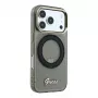 Guess IML Ring Stand 360 Script Metal Logo MagSafe -kotelo iPhone 17 Pro / 18 Pro - musta