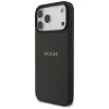 Guess Grained Gold Ring MagSafe -kotelo Apple iPhone 18 Pro Max / 17 Pro Max, musta