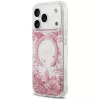 Guess Resin Bottom Glitter MagSafe -kotelo Apple iPhone 18 Pro / 17 Pro, pinkki