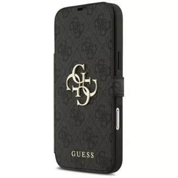 Guess Book 4G Metal Logo -kotelo iPhone 18 Pro Max / 17 Pro Max, musta