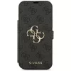 Guess Book 4G Metal Logo -kotelo iPhone 18 Pro Max / 17 Pro Max, musta