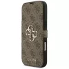 Guess Book 4G Metal Logo -folio-kotelo iPhone 18 Pro Max / 17 Pro Max - ruskea