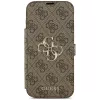 Guess Book 4G Metal Logo -folio-kotelo iPhone 18 Pro Max / 17 Pro Max - ruskea