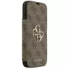 Guess Book 4G Metal Logo -folio-kotelo iPhone 18 Pro Max / 17 Pro Max - ruskea
