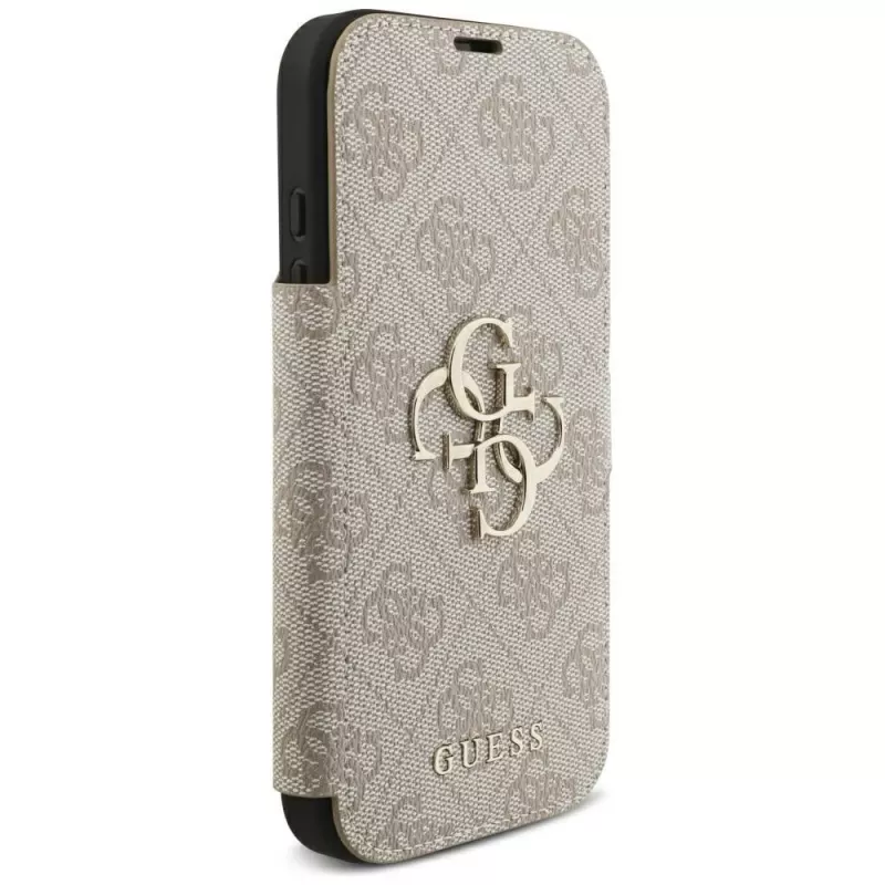 Guess Book 4G Metal Logo -folio-kotelo iPhone 16 Pro / 17 Pro - pinkki