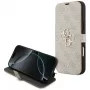 GUESS Book 4G Metal Logo -folio-kotelo iPhone 18 Pro Max / 17 Pro Max - pinkki